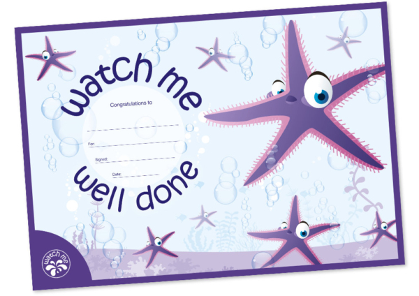 Watch Ne Well Done Certificate Style 3 - Starfish