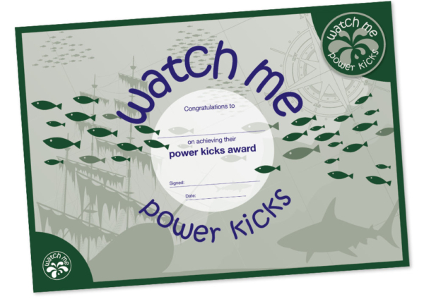 Watch Me Power Kicks - Advanced Swimming Award