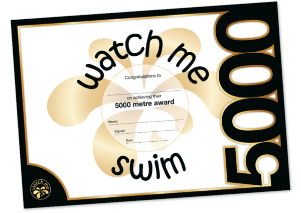 Watch Me Swim Distance Awards - 5000m